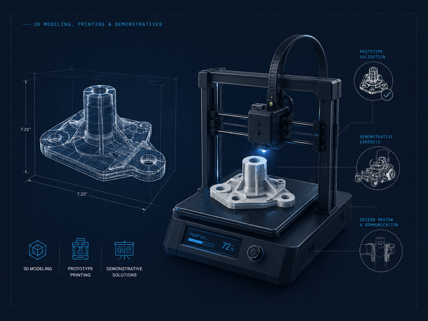 3D Modeling, Printing & Demonstratives